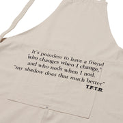 APRON It's pointless to have a friend / OFF WHITE（123-23002）